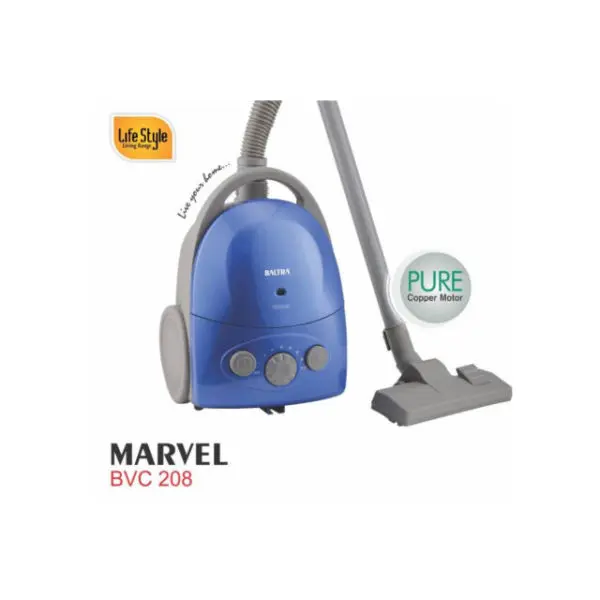 BALTRA Marvel Vacuum Cleaner - 1400 Watt / Dust bag full indicator / Automatic cord re-winder / High power suction / Pedal ON/OFF switch / 24 Months Warranty - Image 2