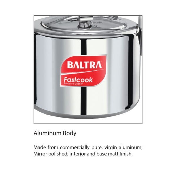 BALTRA Pressure Cooker | Fast Cook | 5 LTR | Automatic safety valve | Better pressure regulation | New improved vent weight | Long lasting sealing ring/gasket | 7 year warranty - Image 4
