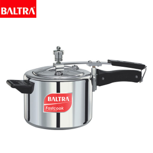 BALTRA Pressure Cooker | Fast Cook | 5 LTR | Automatic safety valve | Better pressure regulation | New improved vent weight | Long lasting sealing ring/gasket | 7 year warranty
