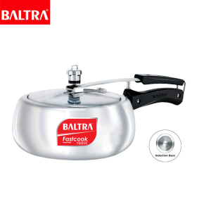 BALTRA Pressure Cooker | Foodie Regular Pressure Cooker |3.5L | Induction based | Automatic safety valve | Better pressure regulation | Rust proof components