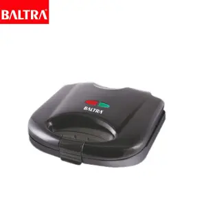BALTRA Sandwich Maker | Aura | Teflon coated non stick plate | Heat resistant body | Overheat safety protection | Thermostatic control | Pocket panel | 750 W | 24 Months Warranty