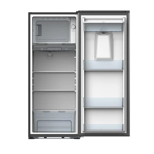 BALTRA Single Door Refrigerator | BRF192SDMS-D | 192 L | CFC free | Black | Clean back | Corrosion/rust free door | With door water dispenser system 2.5 L | Adjustable glass shelves | Transparent vegetable box | Inside LED light - Image 2