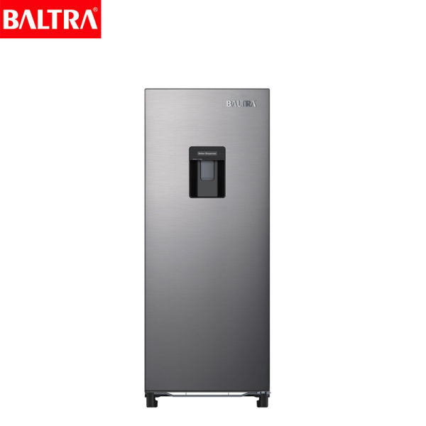 BALTRA Single Door Refrigerator | BRF192SDMS-D | 192 L | CFC free | Black | Clean back | Corrosion/rust free door | With door water dispenser system 2.5 L | Adjustable glass shelves | Transparent vegetable box | Inside LED light