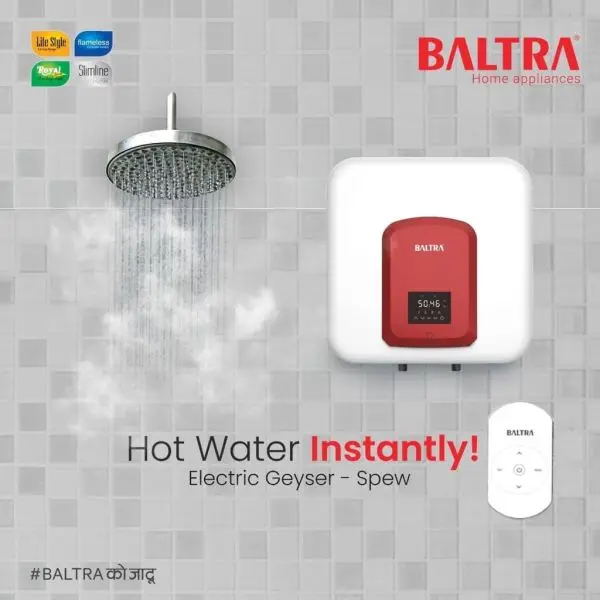 BALTRA Spew 25 Litre Storage 5 Star Water Heater with Remote Control & Digital Display,100% ABS Body - Image 4