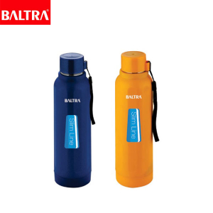 BALTRA Sports Bottle | Splash | Stainless steel inner body | Easy to carry | Puf insulated flask | Keeps hot & cold | High grade stainless steel | Lid open to avoid odor | 750 ml