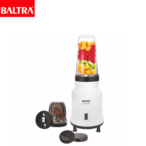 BALTRA Swag Mixer | 2 jar | 400 W Powerful Motor| Overload Protector | Premium SS Blades | Break Resistant | Transparent PC Jars Blending & Grinding Jar Lid With One Additional Seasoning Lid | Anti Skid Base | ISI Marked | 2 Years Warranty