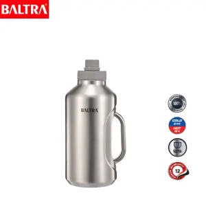 BALTRA Travel Pot | ZYRA | BSL 446 | 1800 ML | Stainless steel double walled vacuum flask | Made with 304-18/8 stainless steel | Keeps content hot for 12 hours and cold for 24 hours