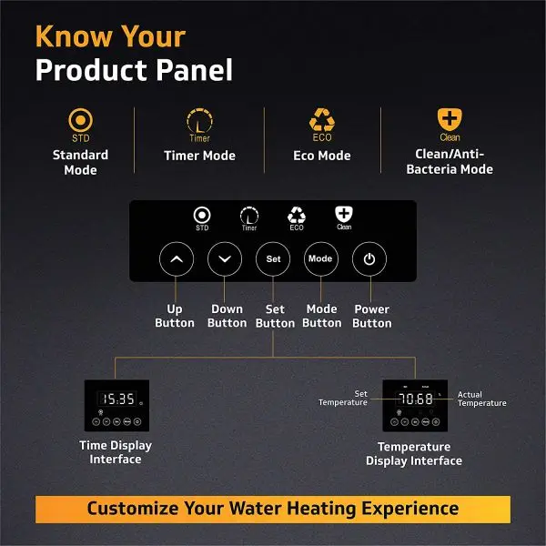 BALTRA Warmer 15 Litre Storage 5 Star Water Heater with Remote Control & Digital Display,100% ABS Body - Image 5