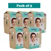 Bambo Nature Baby Diapers Size 4 L (7–14 kg) – 24 pcs (Pack of 5) Tape Style | Eco-Friendly
