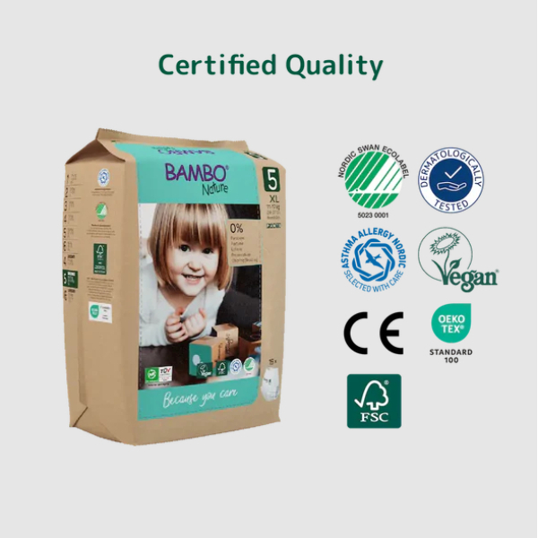 Bambo Nature Baby Diapers Size 5 XL (11–17 kg) – 19 pcs (Pack of 3) Pants Style | Eco-Friendly, Soft & Sensitive Skin Safe Diapers - Image 4
