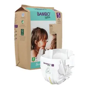 Bambo Nature Baby Diapers Size 5 XL (12–18 kg) – 22 pcs Tape Style | Eco-Friendly