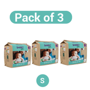 Bambo Nature Diapers size 2(S30 - Tape Style) Pack Of 3