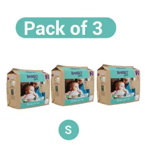 Bambo Nature Diapers size 2(S30 - Tape Style) Pack Of 3