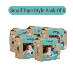 Bambo Nature Diapers size 2(S30 - Tape Style) Pack Of 5