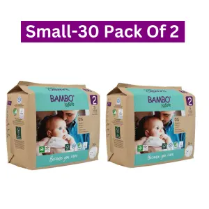 Bambo Nature Diapers size 2(Small) (Pack Of 2)