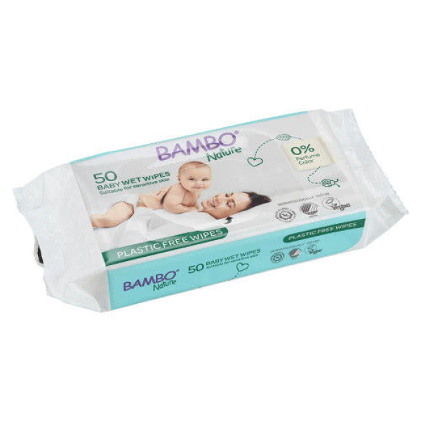 Bambo Nature Diapers Size 4 L(7-12 kgs) (20 pcs Pants Style) + 50 pcs Biodegradable Wet Wipes | Eco-Friendly Baby Diaper Combo Pack | Sensitive Skin Safe - Image 3