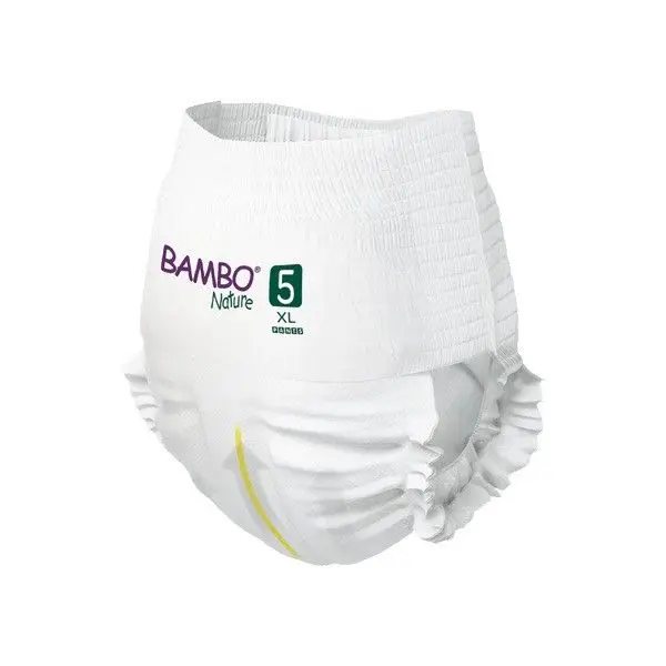 Bambo Nature Diapers size 5(XL), Pants Style (12-18 kg / 27-40 lbs), 19 pcs - Image 4