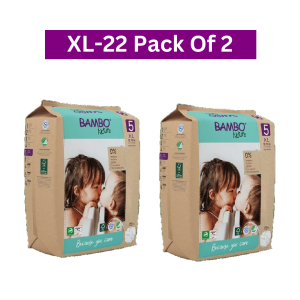 Bambo Nature Diapers size 5(XL-Tape) (Pack Of 2)