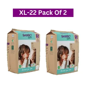 Bambo Nature Diapers size 5(XL-Tape) (Pack Of 2)