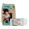 Bambo Nature Diapers Size 6 XXL(18+ kg) (18 pcs Pants Style) + 50 pcs Biodegradable Wet Wipes | Eco-Friendly Baby Diaper Combo Pack | Sensitive Skin Safe