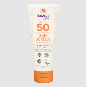Bambo Nature Sunscreen SPF50 100ml | Baby Sunscreen | UVA/UVB Protection