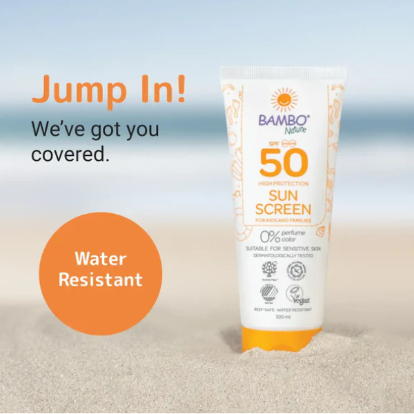 Bambo Nature Sunscreen SPF50 100ml | Baby Sunscreen | UVA/UVB Protection, Water-Resistant & Safe for Sensitive Skin - Image 5