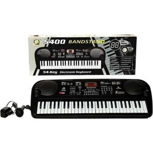 Bandstand 5400 Keyboard With LED Display | Battery Operated 54 Keys Digital Display Keyboard