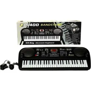 Bandstand 5400 Keyboard With LED Display | Battery Operated 54 Keys Digital Display Keyboard