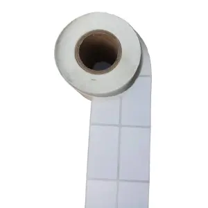Barcode Label Stickers Chromo 40mm*25mm (2 UPs ) 5000 pcs Stickers Roll By Mitrata
