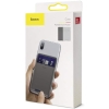 Baseus Back Stick Silicone Card Bag Dark Grey Ackd-A0G
