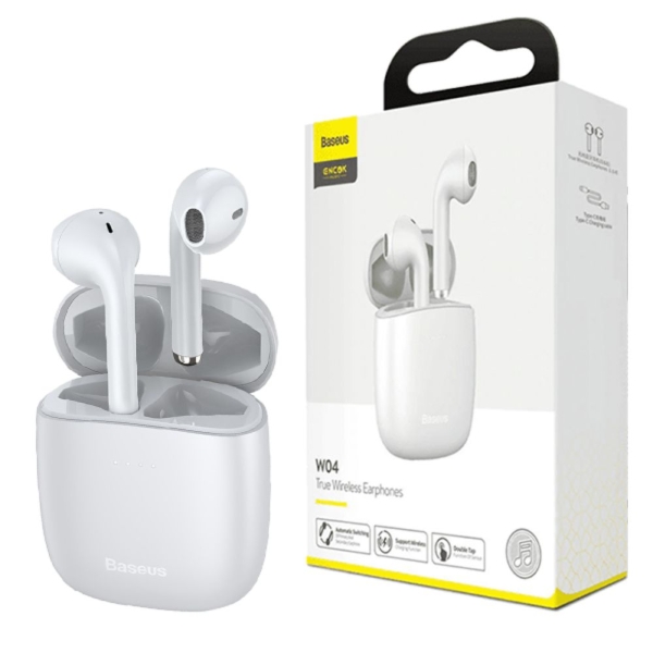 Baseus Encok True Wireless Earbuds W04 White - Image 2