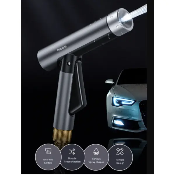 Baseus Simple Life Car Wash Spray Nozzle (with Magic Telescopic Water Pipe) - Image 2