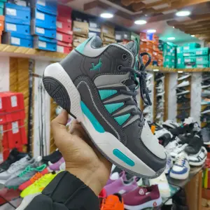 Basketball Shoes for Men (Black and Sea Green)
