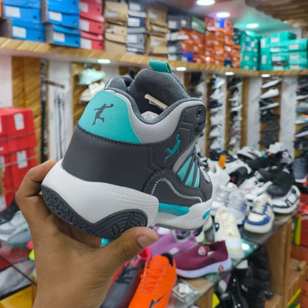 Basketball Shoes for Men (Black and Sea Green) - Image 2