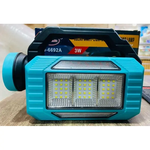 BATTERY + RECHARGEABLE FLASHLIGHT TYPE C SOLAR RED - Image 4