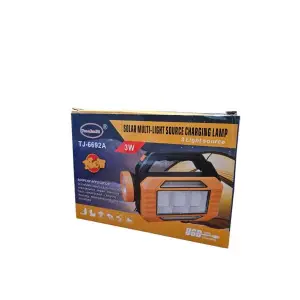 BATTERY + RECHARGEABLE FLASHLIGHT TYPE C SOLAR RED