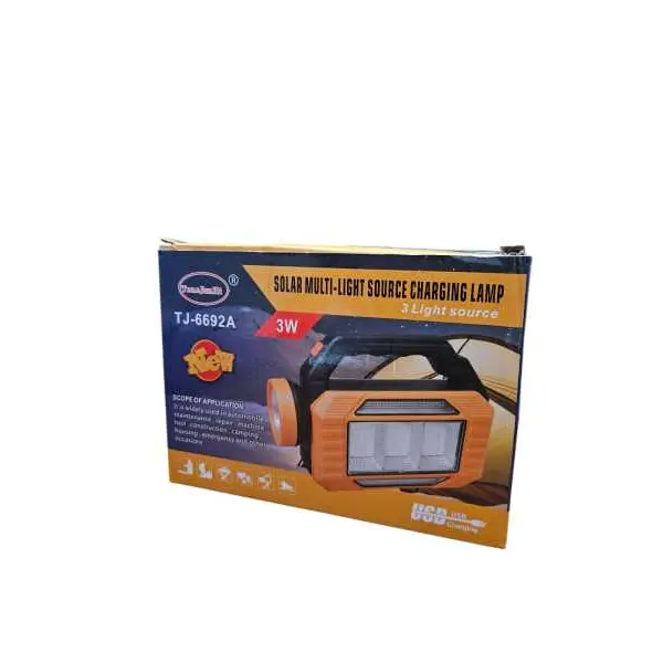 BATTERY + RECHARGEABLE FLASHLIGHT TYPE C SOLAR RED - Image 5