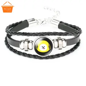 KOJA Kpop BTS BT21 Unisex Time Gemstone Bracelet Wristband Jewelry Decor Gifts 2