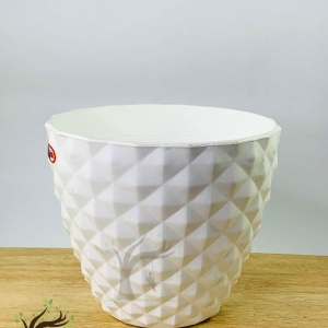 Kohinoor Round Flower pot / Planter For Indoor Outdoor Garden ( Multicolored ) - 6 inch
