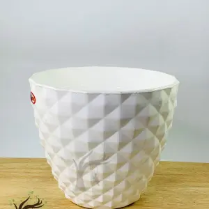 Kohinoor Round Flower pot / Planter For Indoor Outdoor Garden ( Multicolored ) - 6 inch
