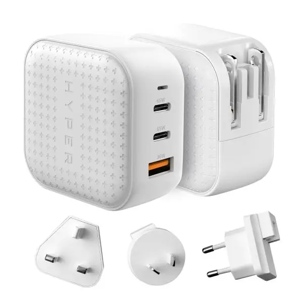Travel TRI GaN 3 Port 66W Charger with USB and Type-C Portd - Image 3