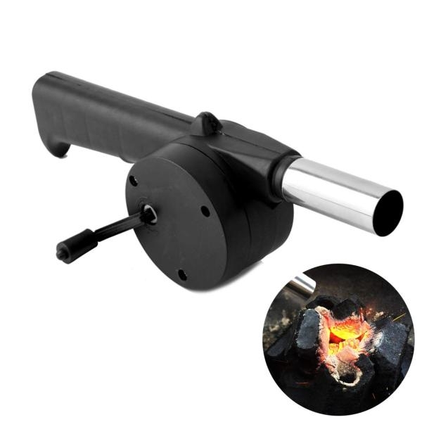 BBQ Fan Air Blower Fast Fire Starter Portable Mini Manual Hand Crank for Outdoor Picnic Camping Cooking Barbecue Charcoal Grills Stove Accessories - Image 2