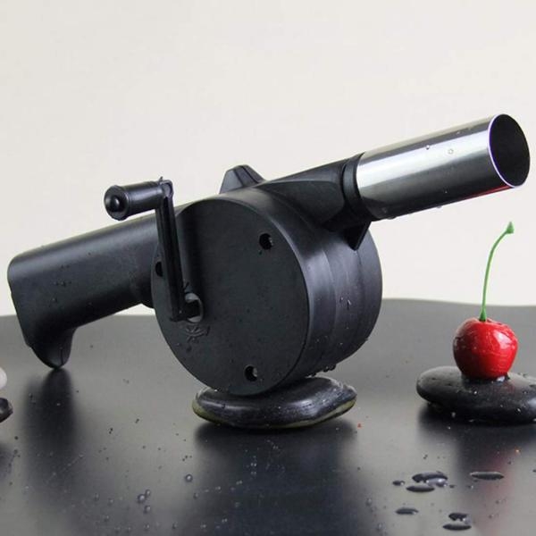 BBQ Fan Air Blower Fast Fire Starter Portable Mini Manual Hand Crank for Outdoor Picnic Camping Cooking Barbecue Charcoal Grills Stove Accessories - Image 5