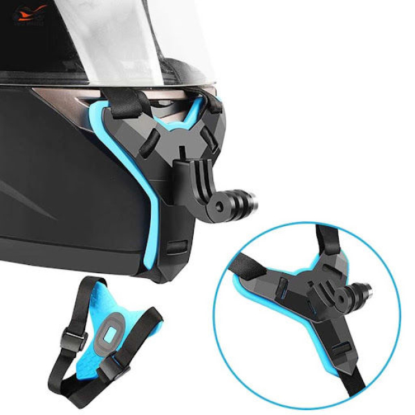 Helmet Chin Mount for Mobile Phone and GoPro, Motorcycle Strap Holder - Image 2
