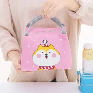 Small Bento Cute Pet Series Thermal Insulated Lunch Bags with Zippers