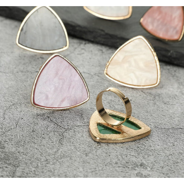 Pretty Rign Design Nail Art Display Painting Palette Finger Slip-in Nail Palette Art Tool Color Mixing Pallette for Artists Professionals Nail Salon Nail Technician Tool - Image 4