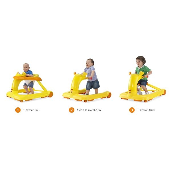 CHICCO 123 BABY WALKER ORANGE - Image 4