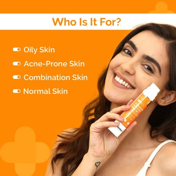 The Derma Co 1% Hyaluronic Sunscreen Aqua Ultra Light Gel with SPF 50 PA++++ UV A, UV B & Blue Light Protection 50g - Image 2