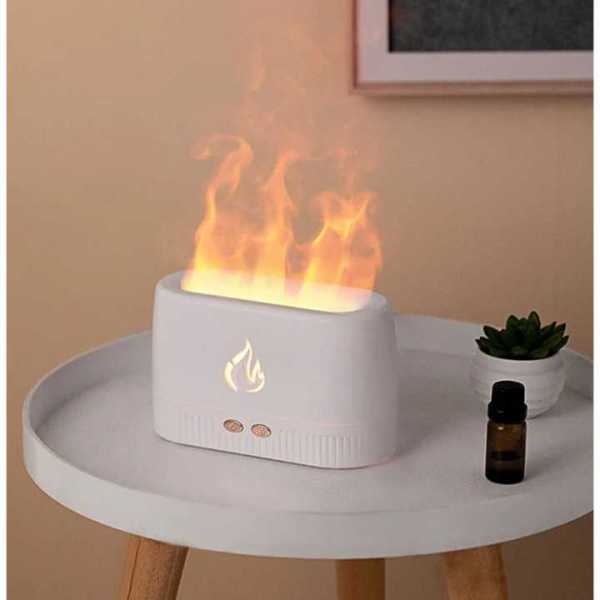 Flame Aroma Diffuser, Flame Diffuser Humidifier with 2 level of brightness adjusment, 180ml Aromatherapy Diffuser with Auto-Off Protection for Spa, Home, Yoga, Office, Bedroom - Image 4