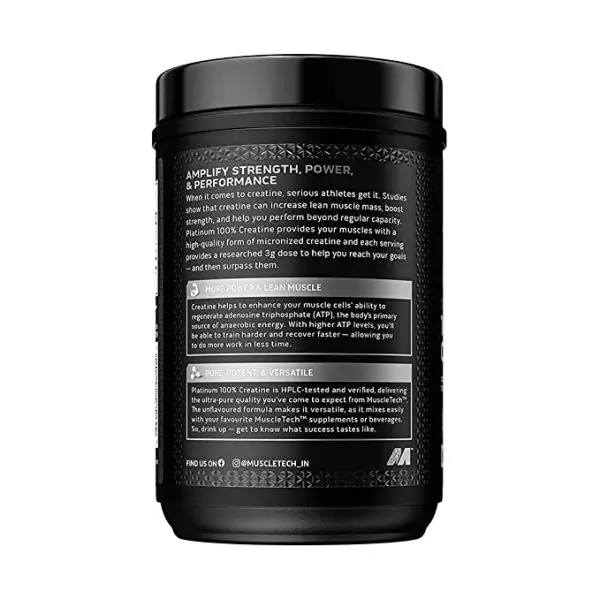 MuscleTech Platinum 100% Creatine 83 Serving  (Pack of 250 g powder) - Image 2